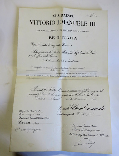 1912 promozione grado - grado, di