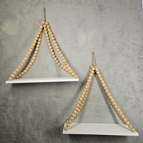 Set mensole legno sospese - 2,