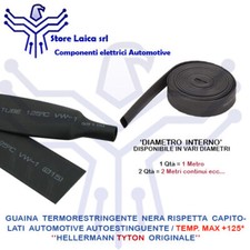 GUAINA TERMORESTRINGENTE Ø 2 3 4 6 8 10 12 16 24 30 40 50mm 3:1 SENZA COLLA 1MT