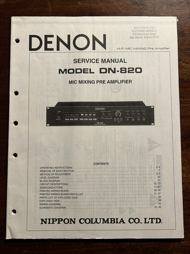 Denon model 820 - denon, mixing