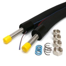 Tubo solare tubo solare tubo ondulato in acciaio inox isolato doppio tubo solare DN16 e DN20