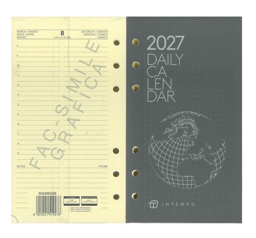 Ricambio agenda anelli anno - ricambio,