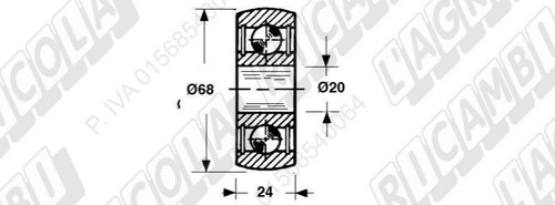 Rullo pistone x 24 - 20,