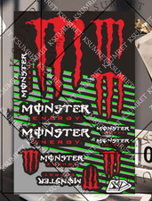 Adesivo decalcomania MONSTER