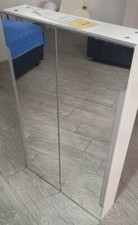 specchio bagno con ante e luce