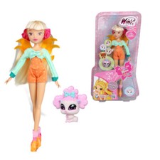 Winx Club LOVE & PET Dress Up Cartoon Doll Figure Set Bambini Ragazze Regalo
