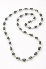 Collana moldavite grezza - collana,