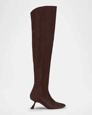 Stivali sopra il ginocchio AUTENTICI Cult Gaia Wade in pelle taglia 8,5 US