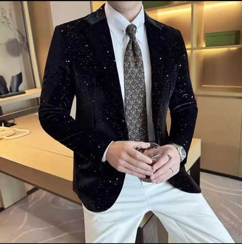Giacca uomo velluto nero - uomo,