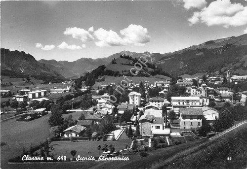 Cartolina postcard clusone - postcard,