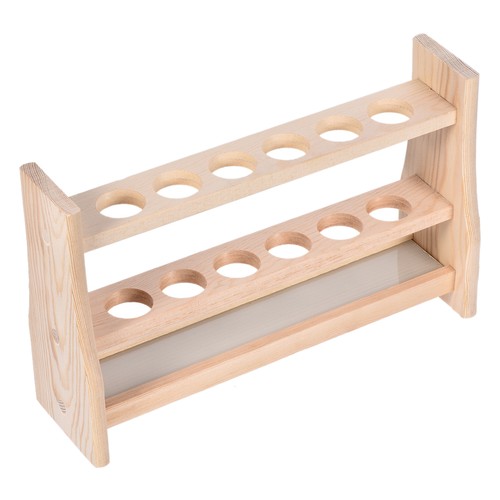 Porta provette legno rack - porta, in