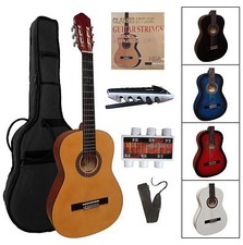 Chitarra, 4/4, custodia + nastro - IM SET - capotasto + corde extra + fischio! Modello, 22