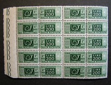 1955 Italia Blocco 10 Valori