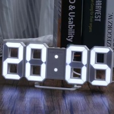 Sveglia Comodino Orologio Digitale LED 3D Decorativo Funzione Notte e Memoria