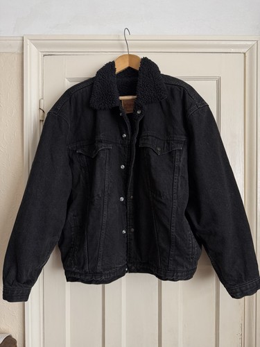 Giacca denim sherpa camionista