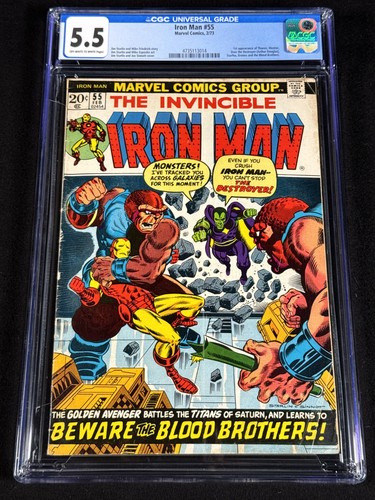 Iron man 1973 cgc - iron, #55