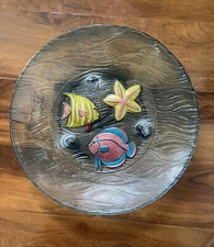 Grande piatto vintage in vetro