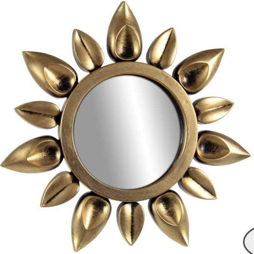 Specchio fiore girasole oro - fiore,