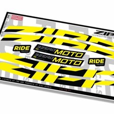Decalcomanie Cerchi Zipp 3Zero Moto 29 2023 - Giallo - Licenza Zipp