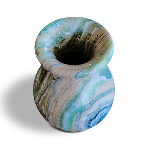 Vaso onice smeraldo - in,