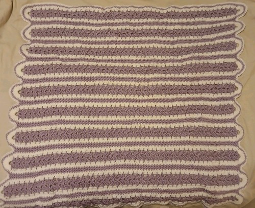 Coperta all uncinetto viola - all'uncinetto,