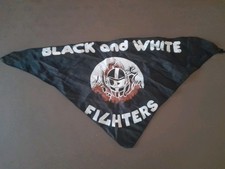 STORICO FOULARD ULTRAS FIGHTERS JUVENTUS BLACK AND WHITE. CIMELIO DELL'EPOCA