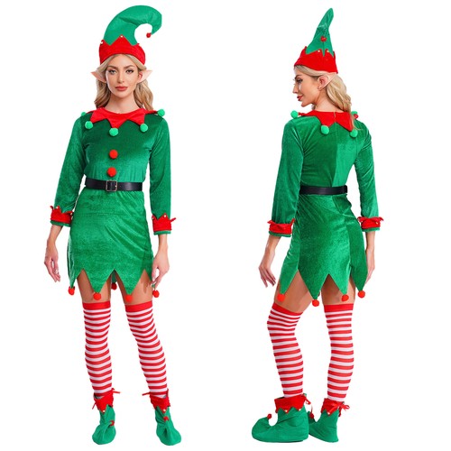 Costume elfo natale donna - di,