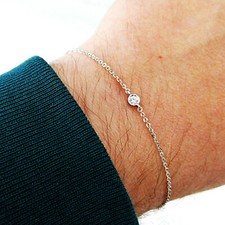 Bracciale Uomo Oro Bianco 18