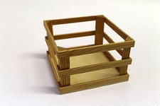 CONTENITORE/CASSETTINA IN LEGNO - 12,5x12,5cm - OGGETTO IN LEGNO - DECOUPAGE