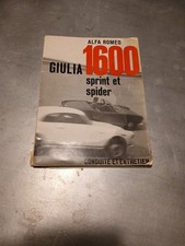 Livret Alfa Romeo Giulia 1600