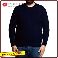 Maglione TAGLIE FORTI UOMO maglioncino invernale da 2XL a 8XL Maxfort