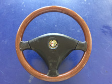 volante Alfa Romeo 156 in legno con airbag