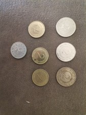 Lotto 7 monete Jugoslavia (2 dinara - anni diversi)