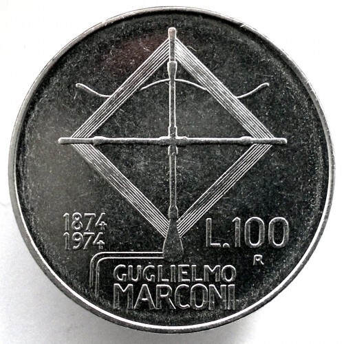 Moneta 100 lire 1974 - moneta,