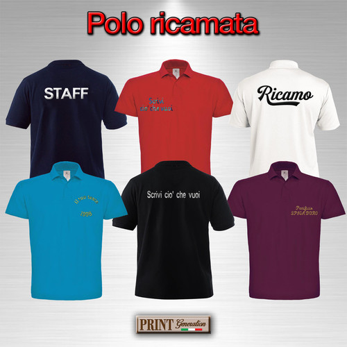 Polo personalizzate ricamate - polo,