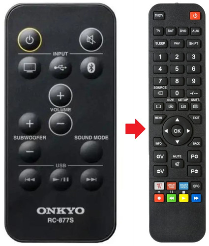 Telecomando adatto per onkyo - adatto,