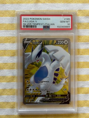 Pokemon lugia full art psa - v,