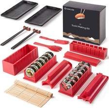 Kit per fare sushi varie forme 17 Pz Sushi Maker - ROSSO / BIANCO
