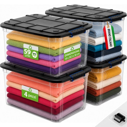 Set pezzi contenitori con - 4,