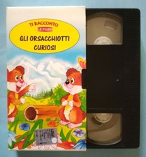 VHS Film Ita Animazione GLI ORSACCHIOTTI CURIOSI Ti Racconto Fiabe (V203)