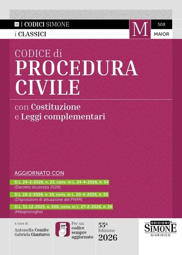 Libri codice procedura - codice,