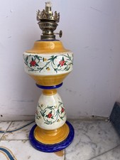 LUME A PETROLIO IN CERAMICA “VIETRI SUL MARE” Firmato