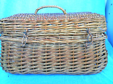 CESTINO IN VIMINI PER PICNIC ANNI 60 VINTAGE