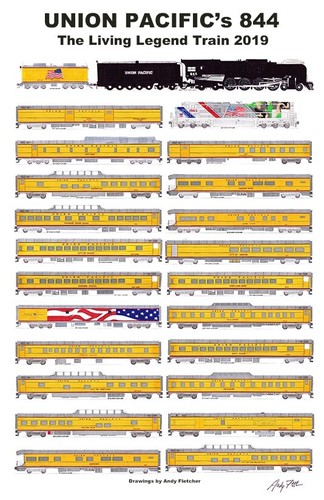 Poster union pacific 844 - poster,