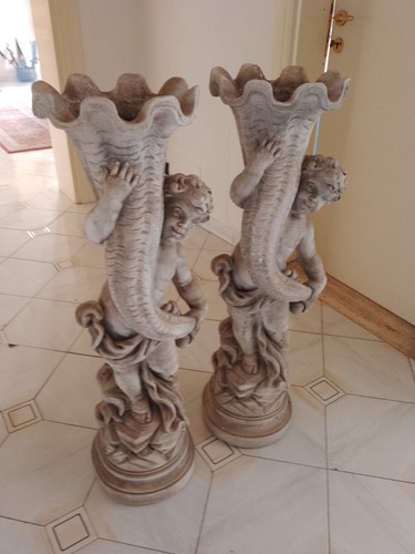 Coppia vasi sculture a - vasi,