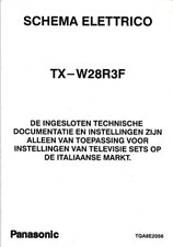 Panasonic Quintrix TX-W28R3F - schema elettrico - electrical diagram