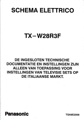 Panasonic quintrix w28r3f - panasonic, tx-w28r3f