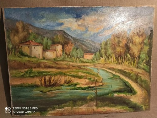 Olio compensato paesaggio - su,