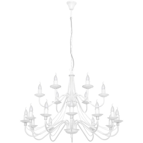 Lampadario antico bianco