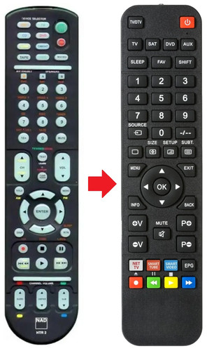Telecomando adatto per nad - telecomando,
